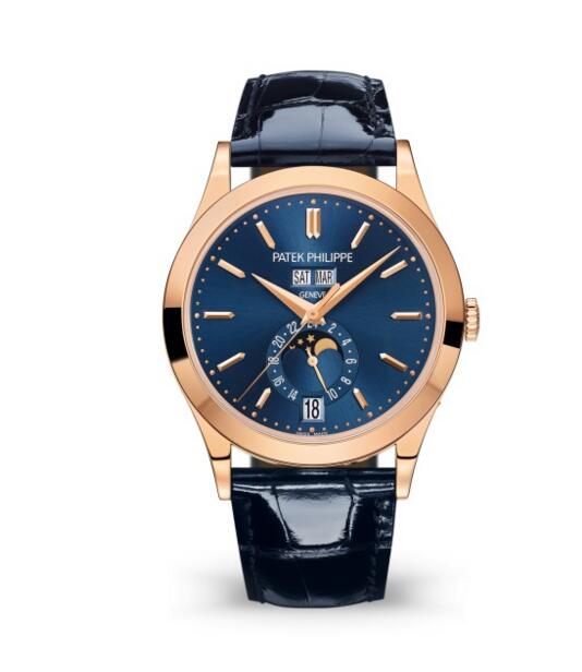 Patek Philippe replica Complications Rose Gold Blue Dial Watch 5396R-014